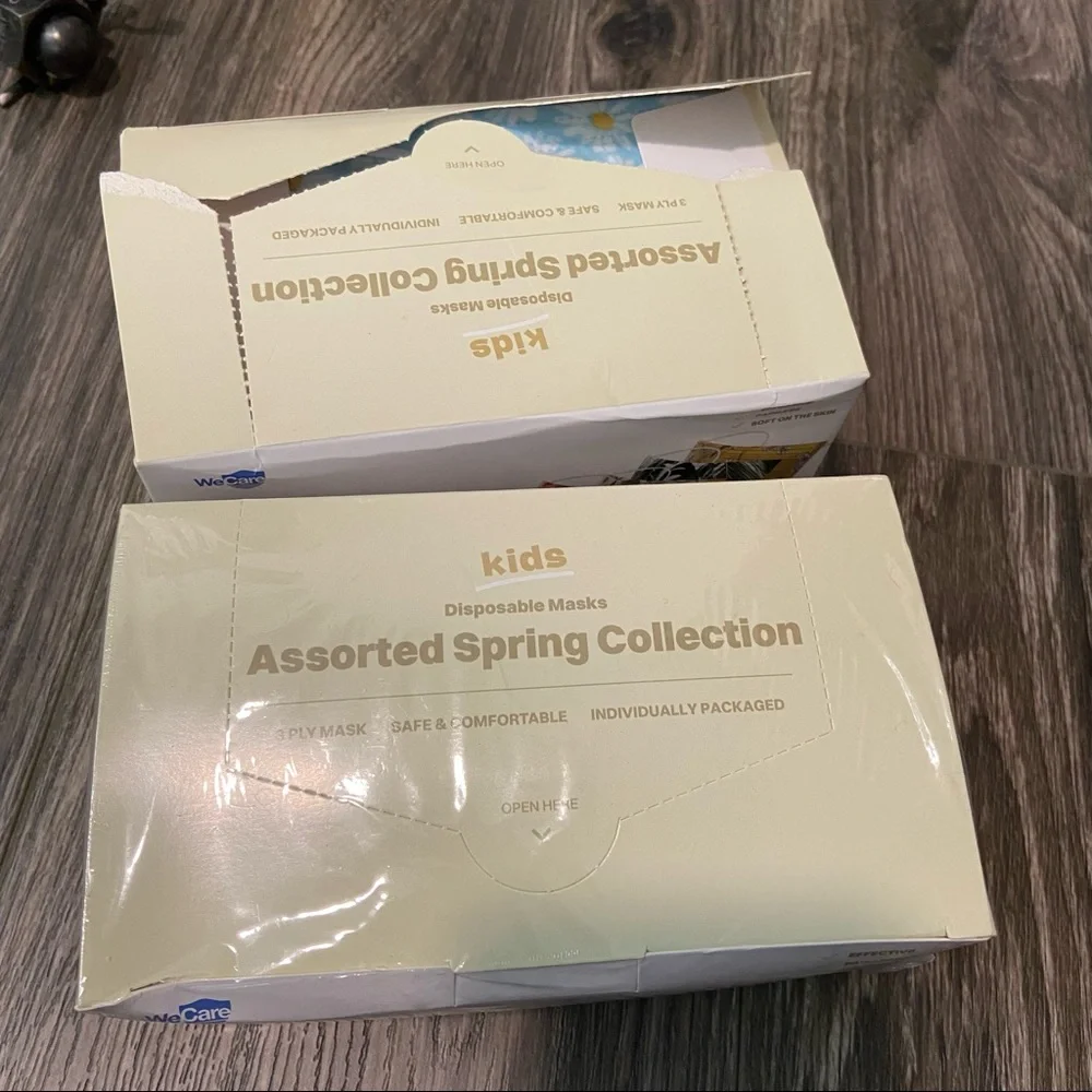 NWT WeCare 99 individually wrapped kids disposable masks